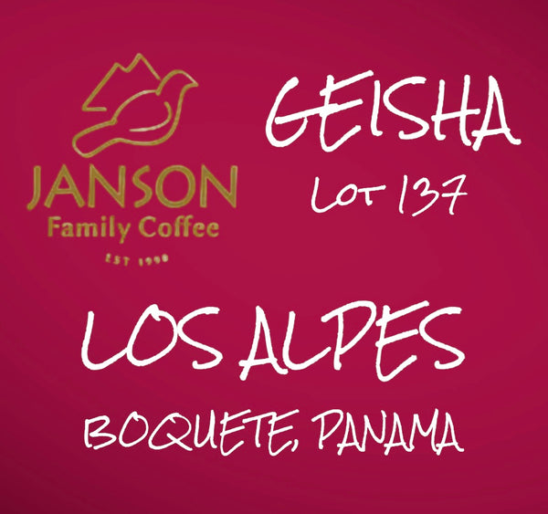 Janson Coffee Farm lot 137 Geisha